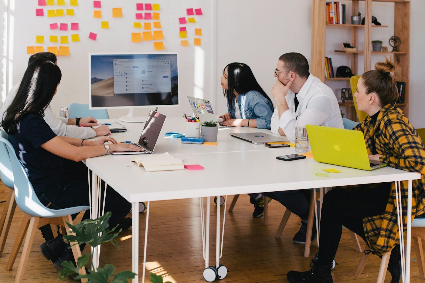 Team analyzing marketing performance data